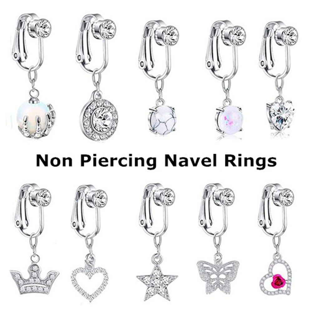 Body Jewelry Belly Button Rings - Accessories Clip On Earrings Cartilage Clip