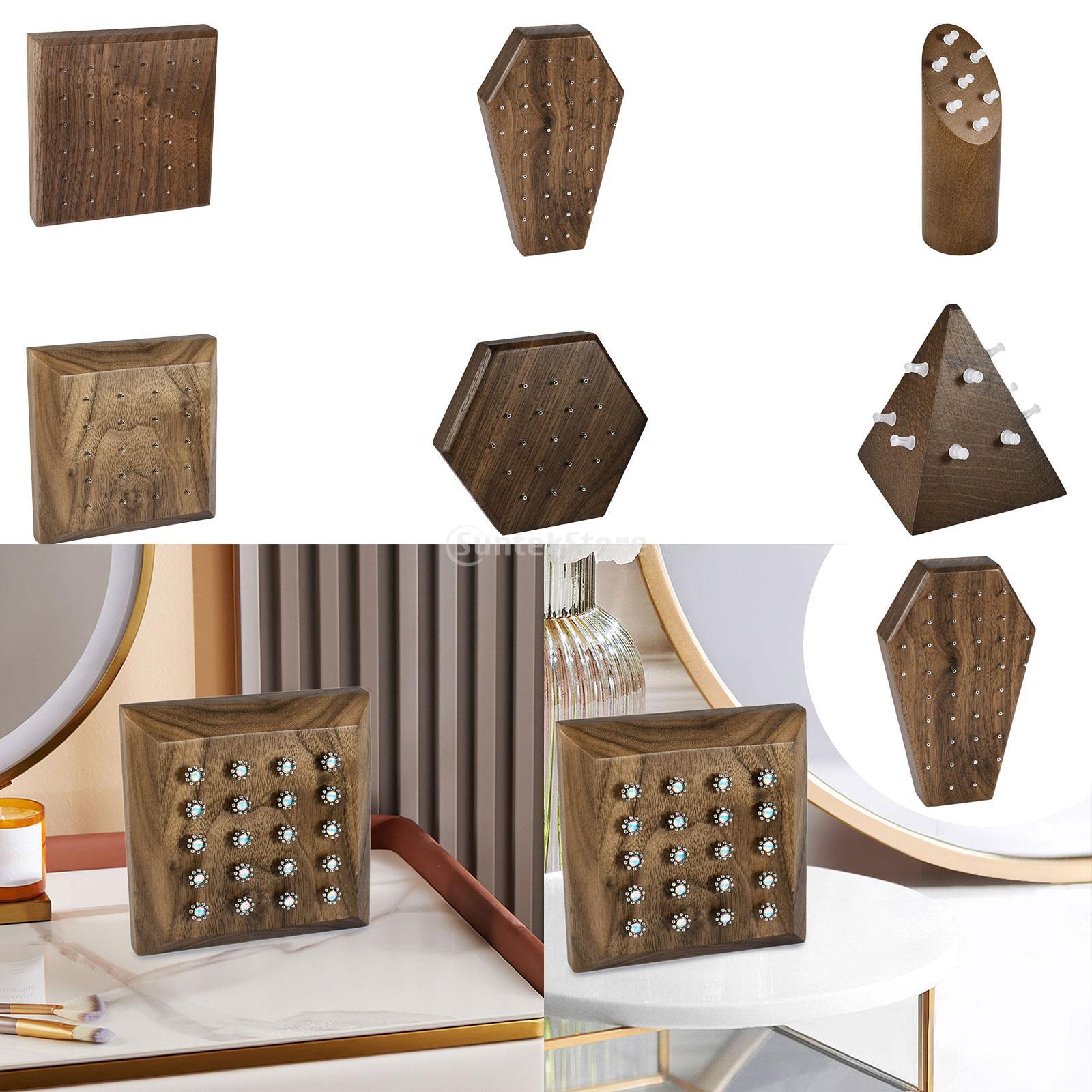 Body Jewelry Display Case - Piercing Jewelry Stand Wood Ear Studs