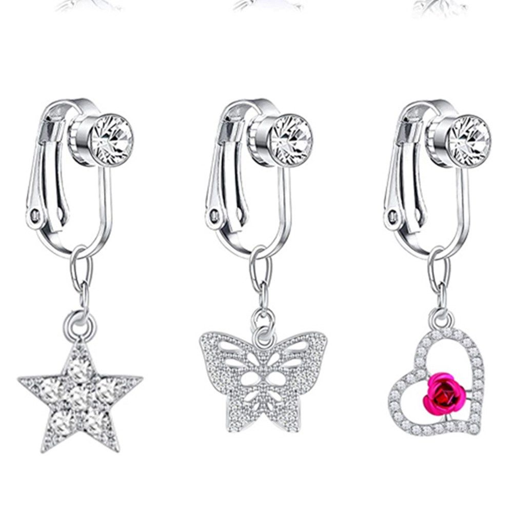 Body Jewelry Belly Button Rings - Butterfly Fashion Belly Button Ring Cartilage
