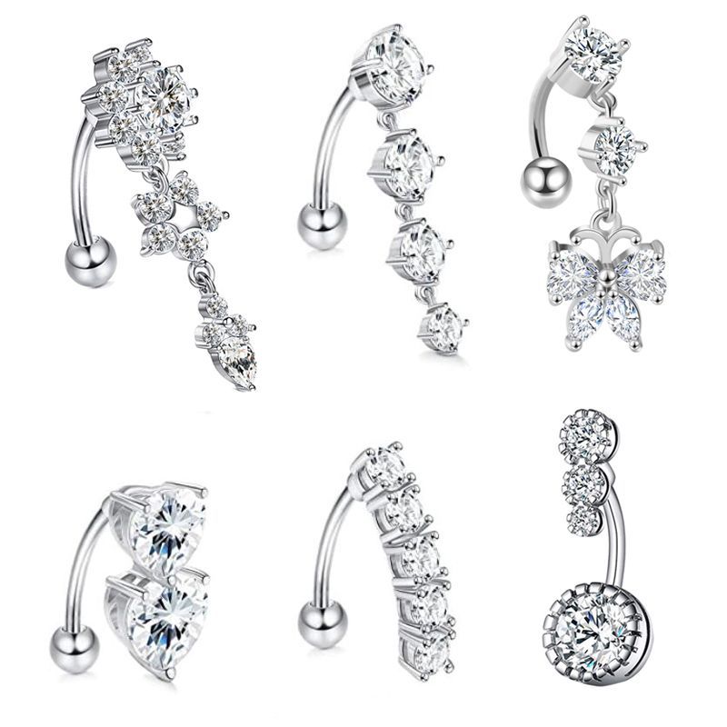 Body Jewelry Surgical Steel - Belly Button Ring Dangle Belly Rings