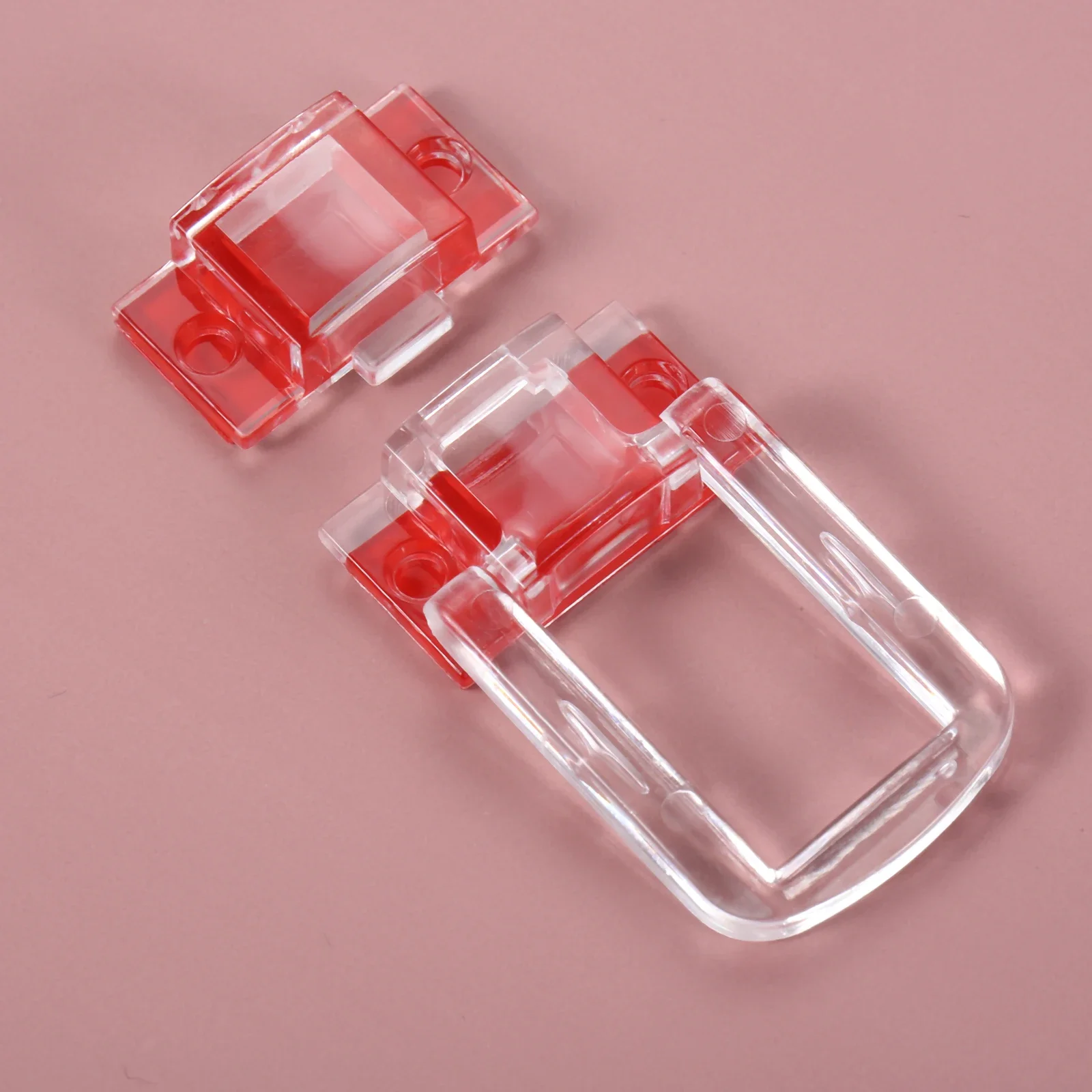 Body Jewelry Display Case - 1set Self-adhesive Acrylic Lock Transparent Hasp