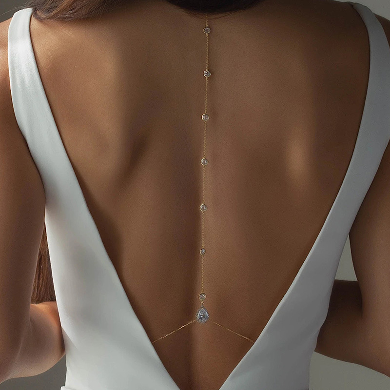 Body Jewelry For Backless Dress - New Star Back Chain Body Jewelry
