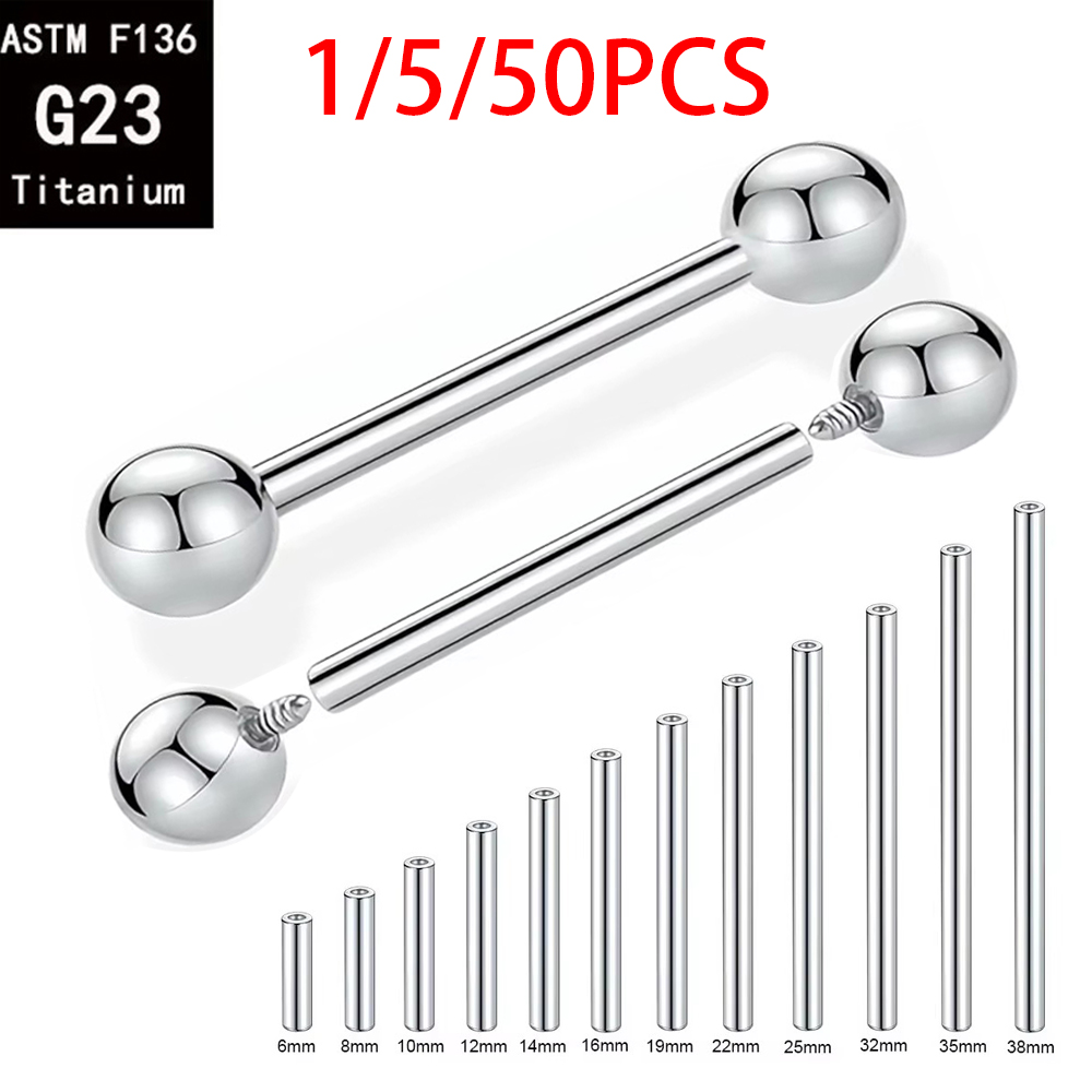 Body Jewelry Implant Grade - 1/5/50PCS ASTM F136 Implant Grade Titanium