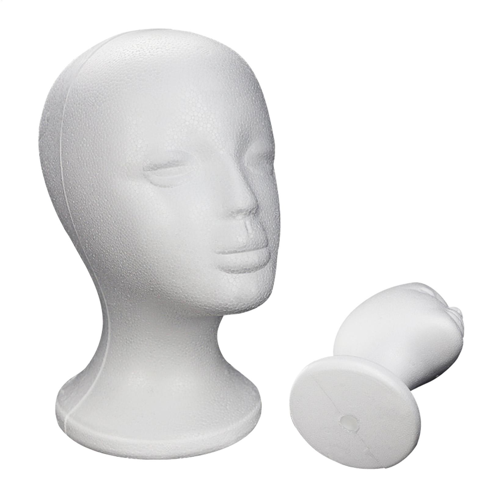 Body Jewelry Display Case - Foam Mannequin Head Female Model Display