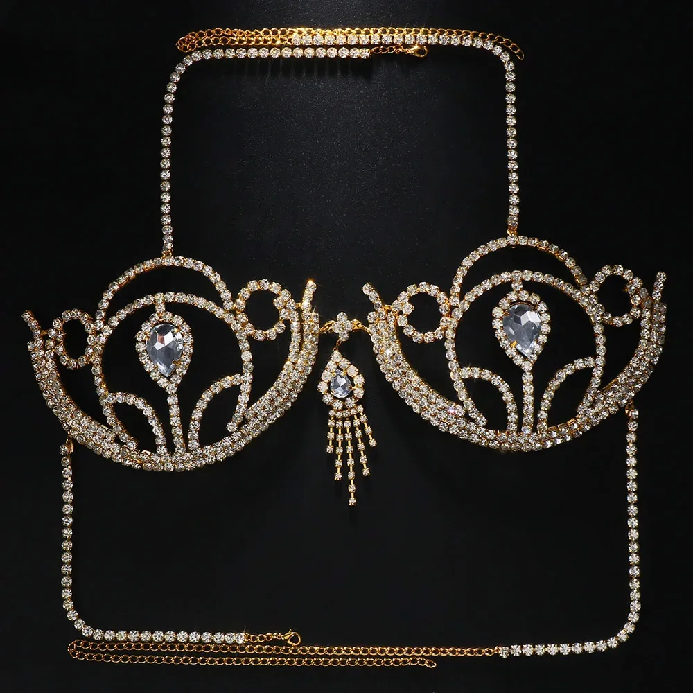 Luxury Rhinestone Bikini Bra G - Body Jewelry Bra review and price