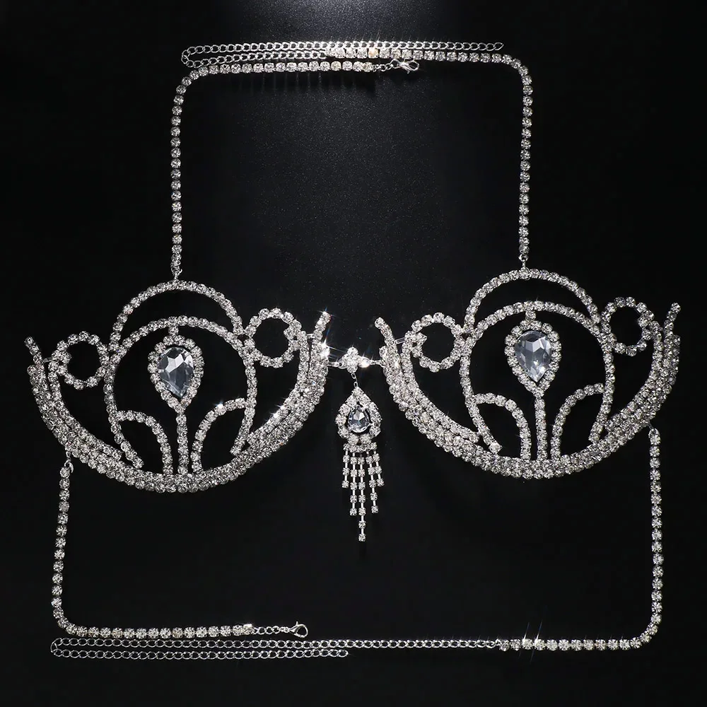 Luxury Rhinestone Bikini Bra G - Body Jewelry Bra review and price