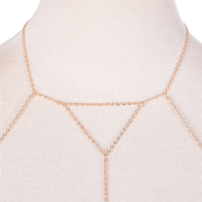 Gold Silver Fashion Link Chain - Body Jewelry Bra review and price