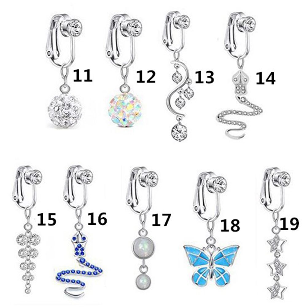 Accessories Clip On Earrings C - Body Jewelry Belly Button Rings review and price