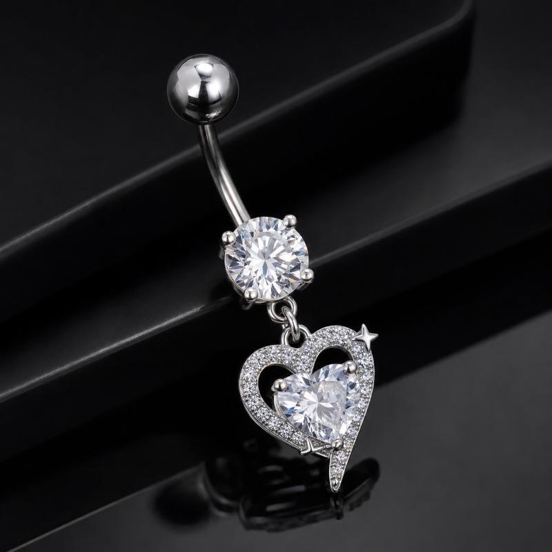 1Pcs Dangle Belly Button Rings - Body Jewelry Surgical Steel review and price