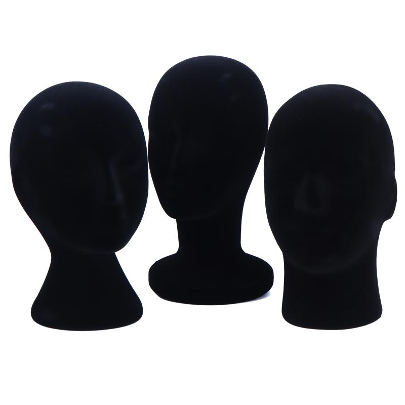 Black Velvet Mannequin Head 52 - Body Jewelry Shop review and price