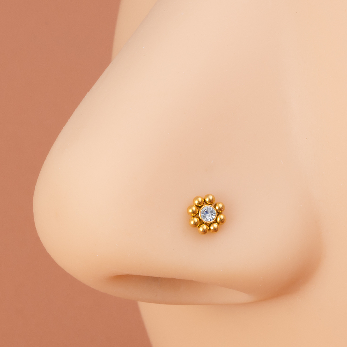 1pc of Flower-Shaped Screw Nos - Nostril Screw Pin review and price