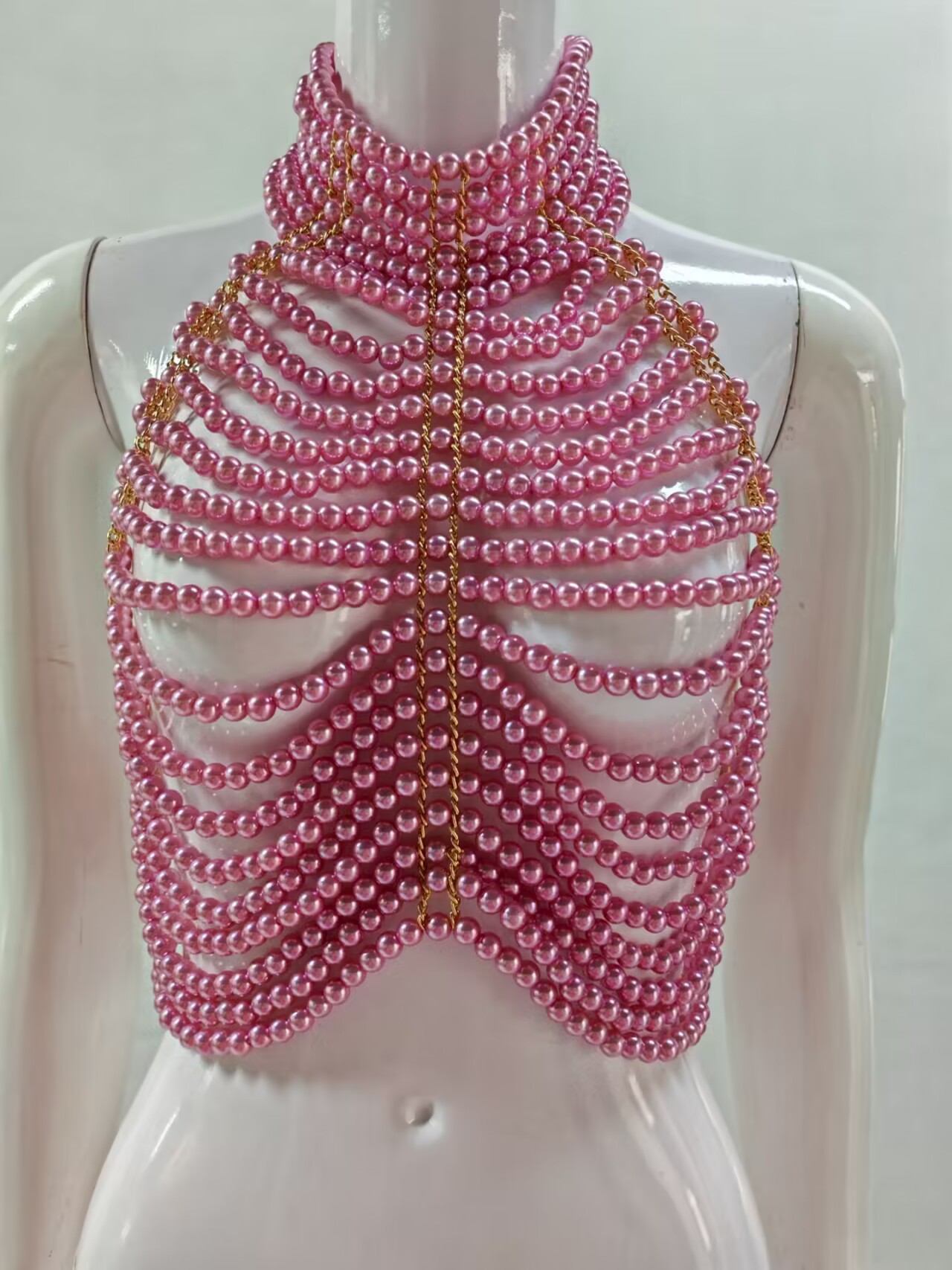 Women's Tank Tops Pile Collar  - Body Jewelry For Backless Dress review and price