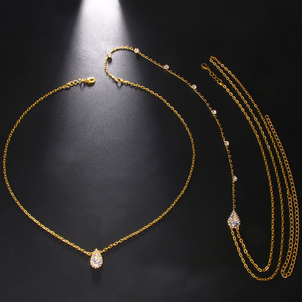 Stonefans Luxury Water Drop Zi - Body Jewelry For Backless Dress review and price