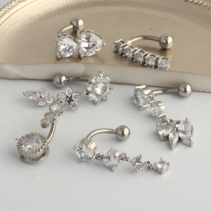 Belly Button Ring Dangle Belly - Body Jewelry Surgical Steel review and price