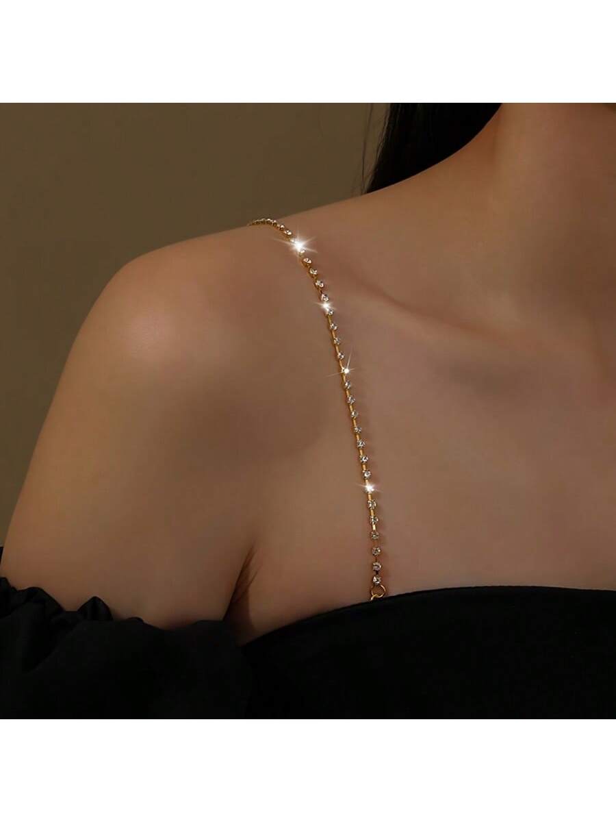Elegant adjustable rhinestone  - Body Jewelry Bra review and price