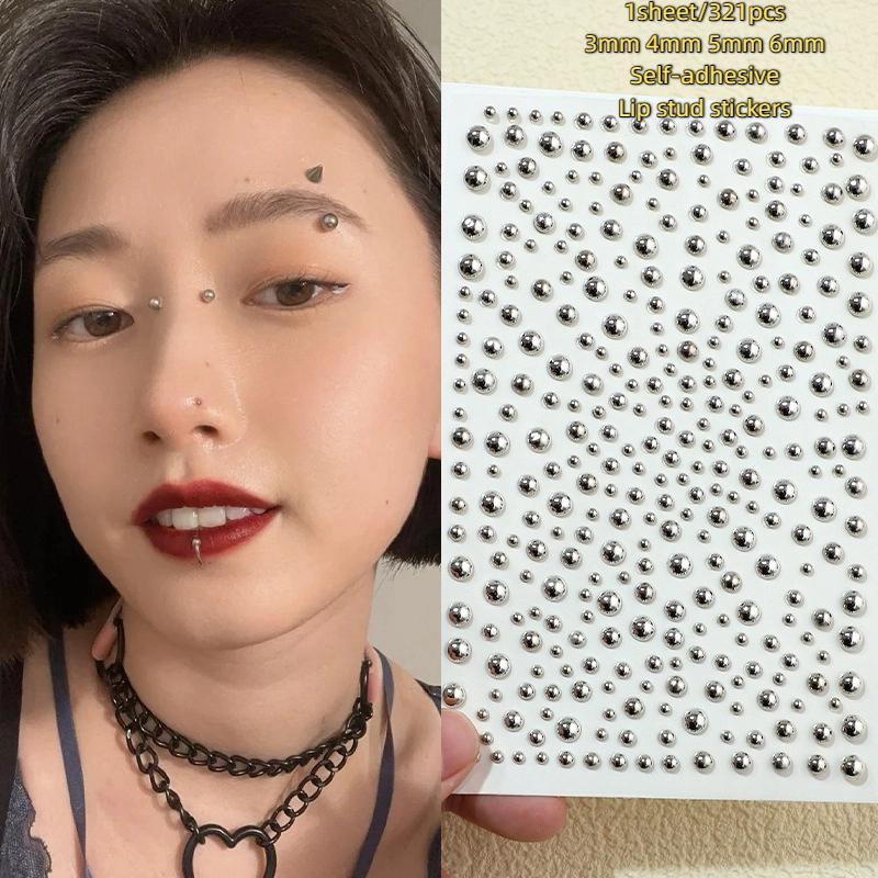 321pcs Non Piercing Lip Studs  - Body Jewelry Belly Button Rings review and price