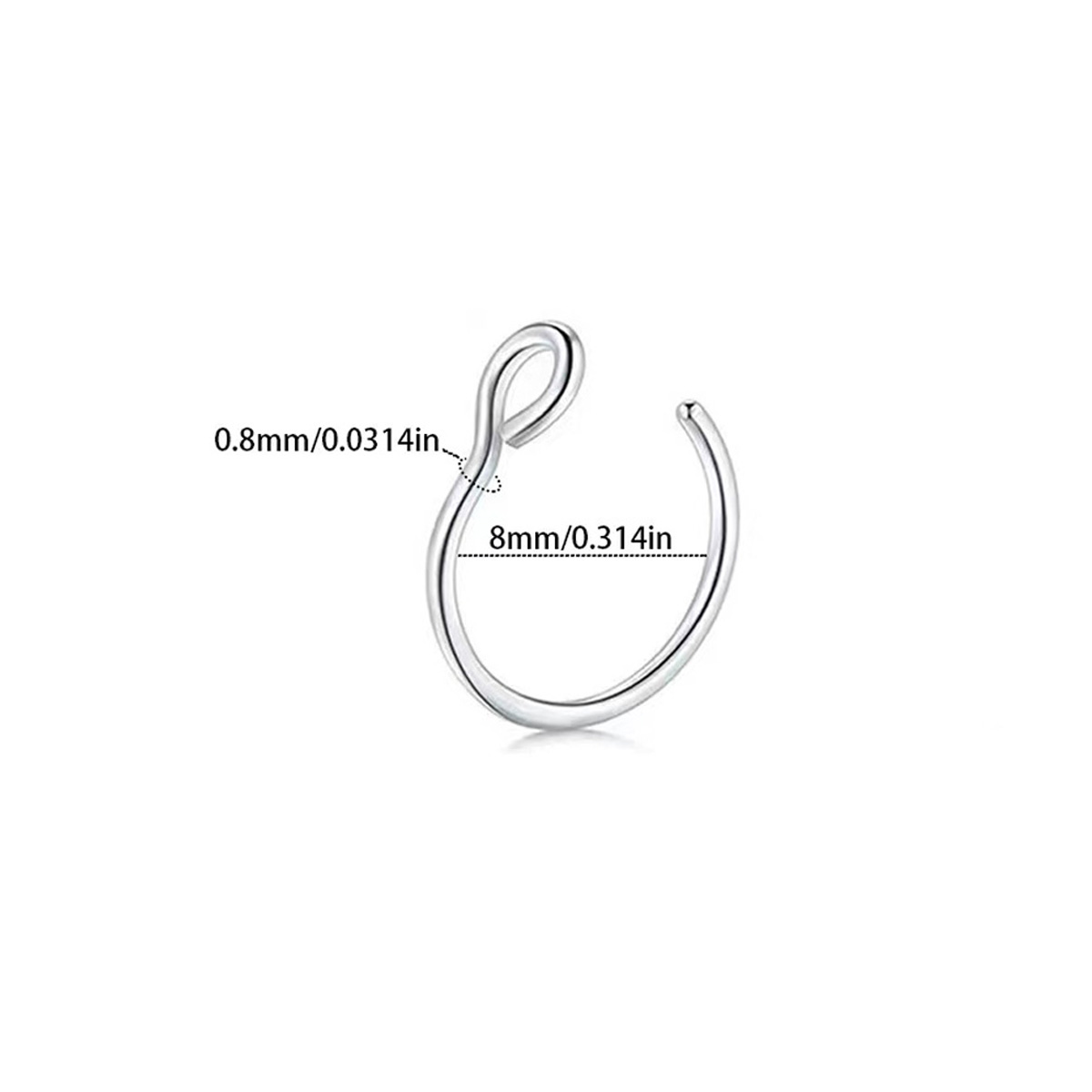 1Pcs Women Fake Piering Nose R - Yg Body Jewelry review and price