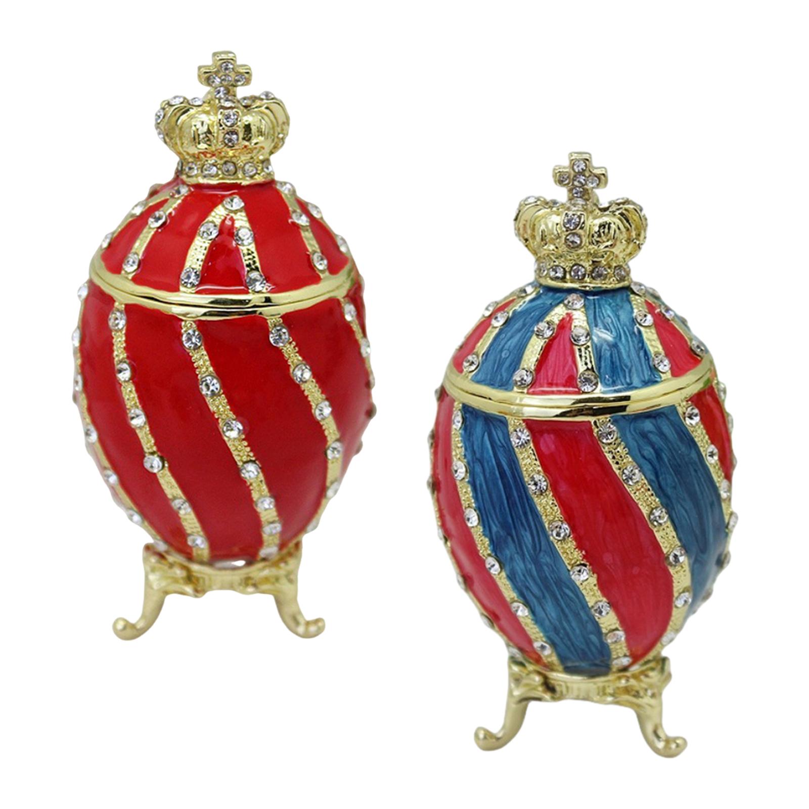 Faberge Egg Trinket Box Contai - Body Jewelry Display Case review and price
