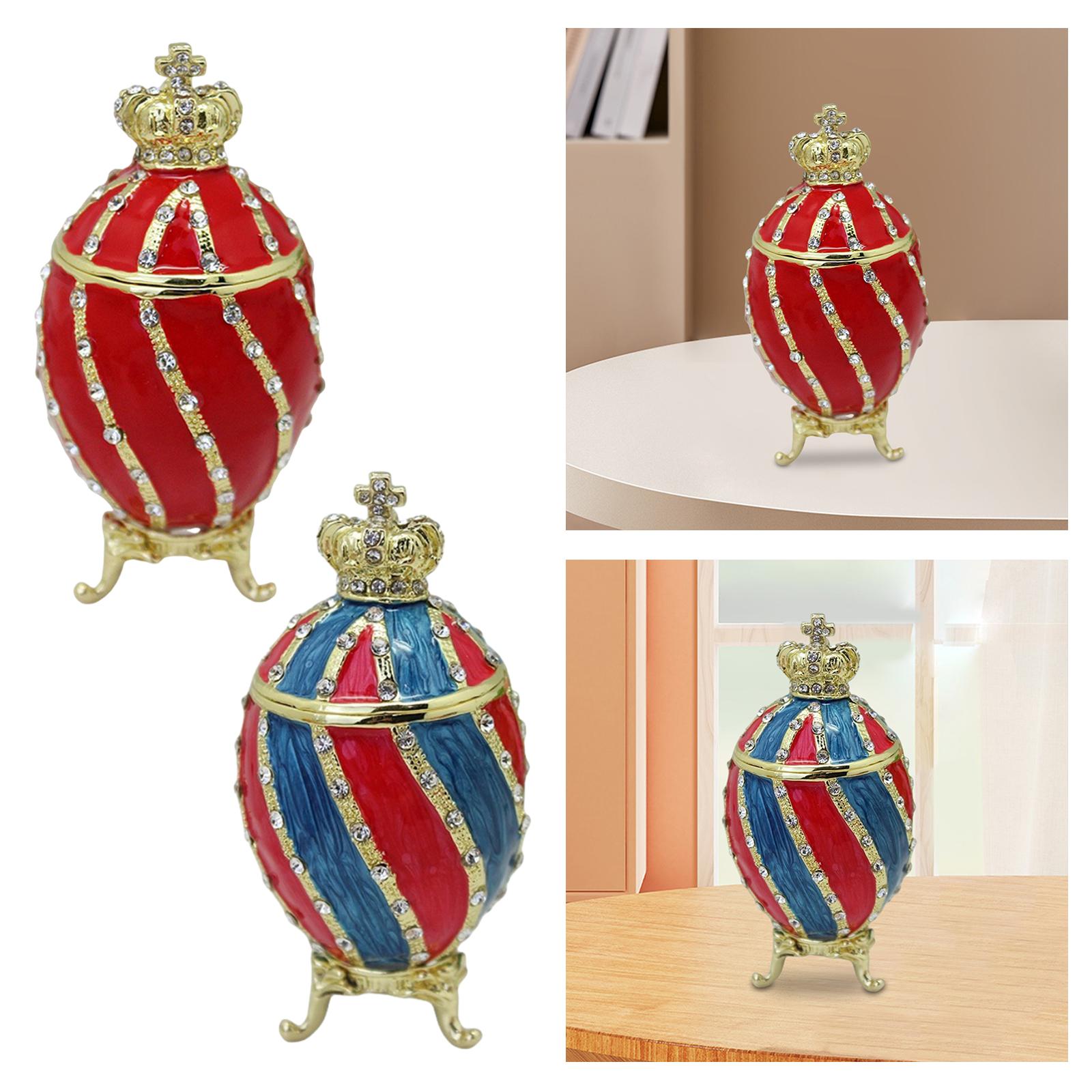 Faberge Egg Trinket Box Contai - Body Jewelry Display Case review and price