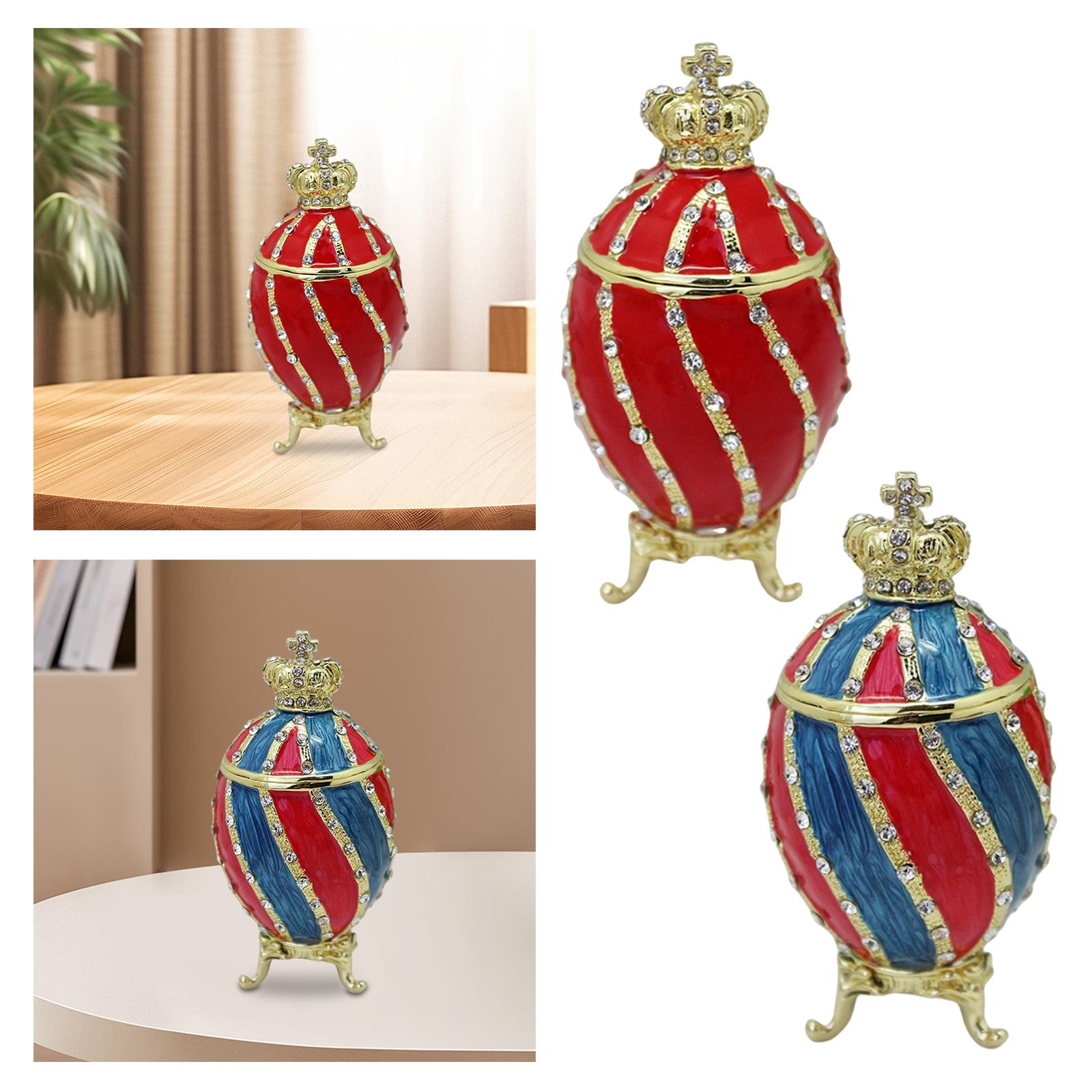 Faberge Egg Trinket Box Contai - Body Jewelry Display Case review and price
