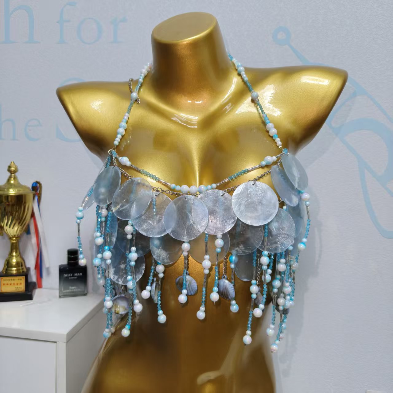 Handmade Sparkly Mermaid Top C - Body Jewelry Bra review and price