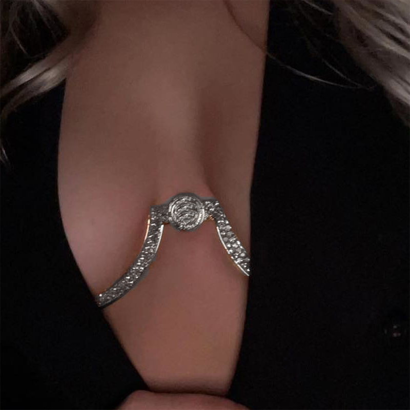 Stonefans Zircon Butterfly Tas - Body Jewelry Bra review and price
