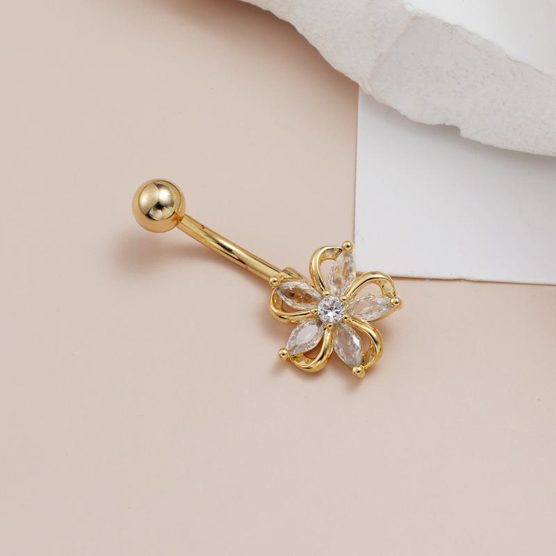 Sparkling Dangle Stainless Ste - Body Jewelry Belly Button Rings review and price