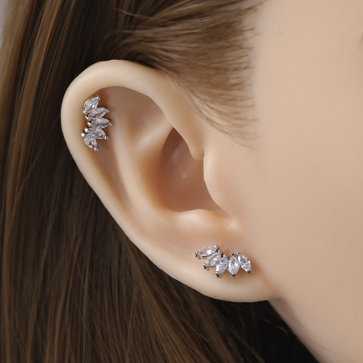 2pcs Cartilage Earrings Stud F - Body Jewelry Surgical Steel review and price