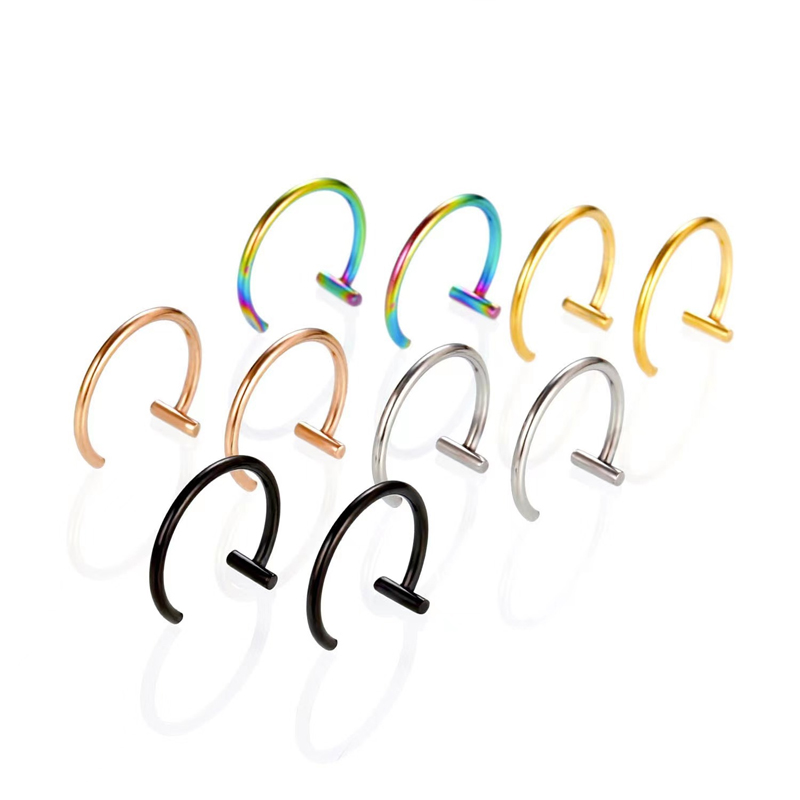 18G Surgical Steel Lip Ring Ha - Body Jewelry Surgical Steel review and price