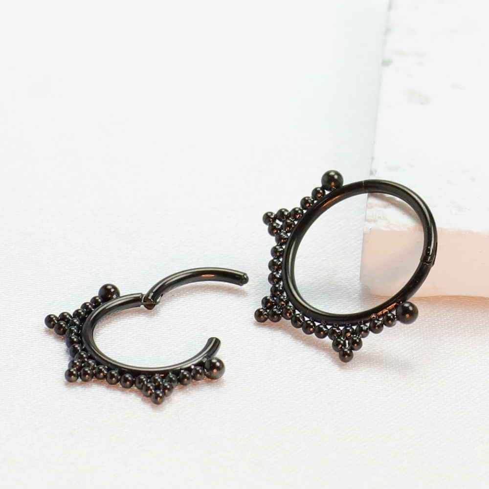 F136 Titanium Piercing Black N - Body Jewelry Implant Grade review and price