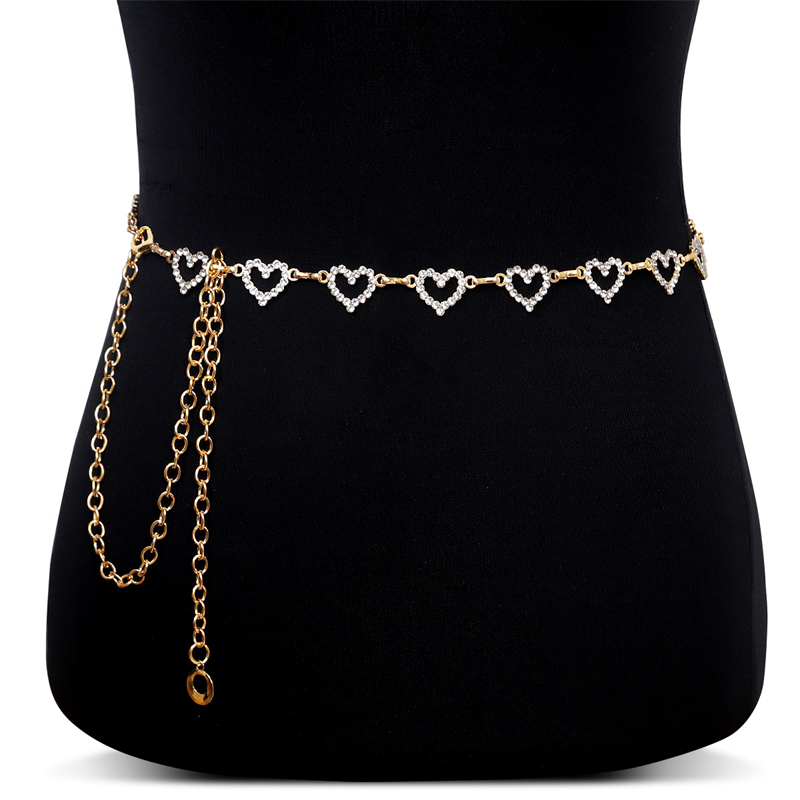 Fashion Rhinestone Heart Waist - Body Jewelry Helix review and price