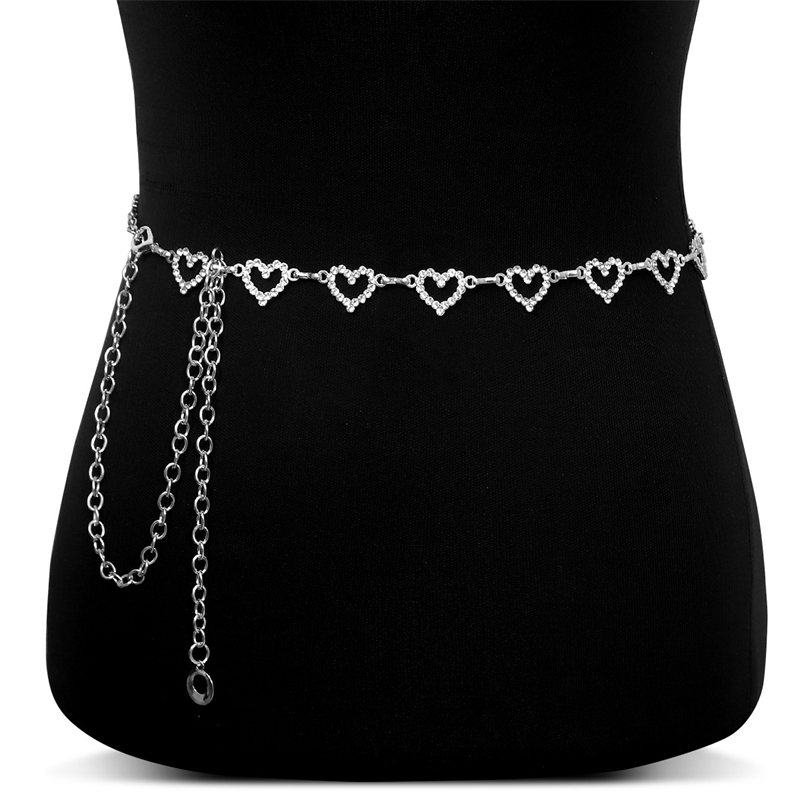 Fashion Rhinestone Heart Waist - Body Jewelry Helix review and price