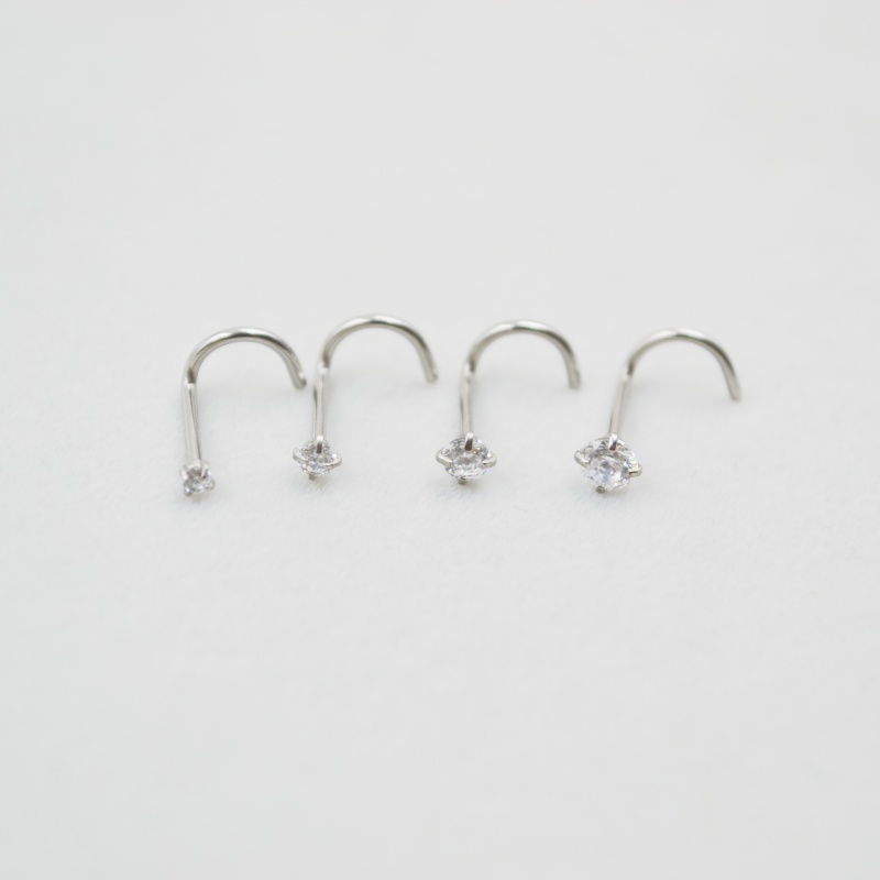 Wholesale 50pcs/Lot 20G Sliver - Nostril Screw Pin review and price
