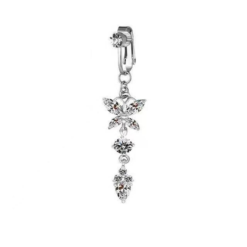 Butterfly Zircon Girl Gift Ele - Body Jewelry Belly Button Rings review and price