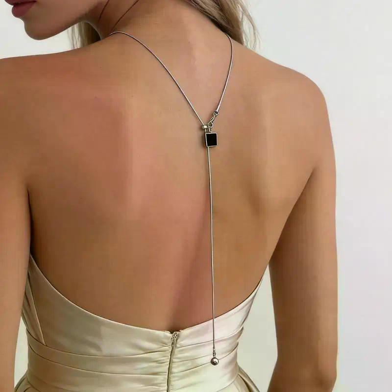 Sparkly Pearl Back Chain Neckl - Body Jewelry For Backless Dress review and price