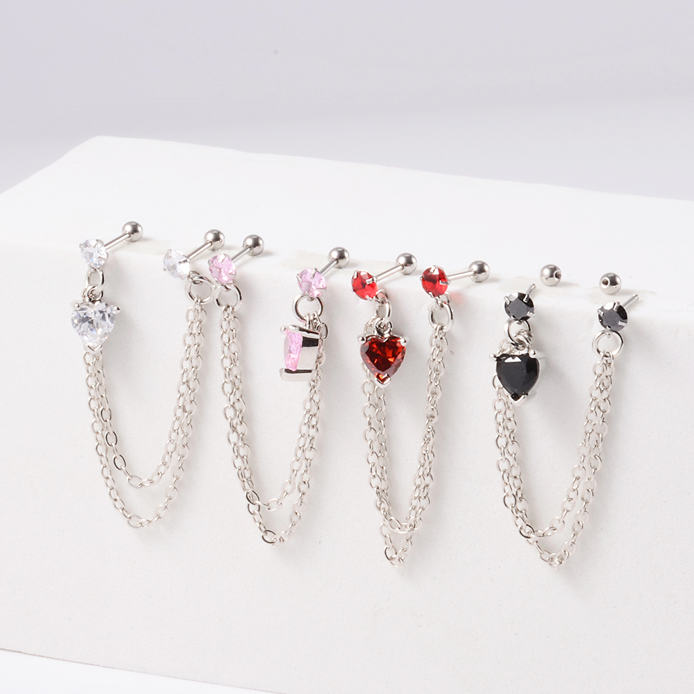 1PC Surgical Steel CZ Gem Ear  - Body Jewelry Surgical Steel review and price