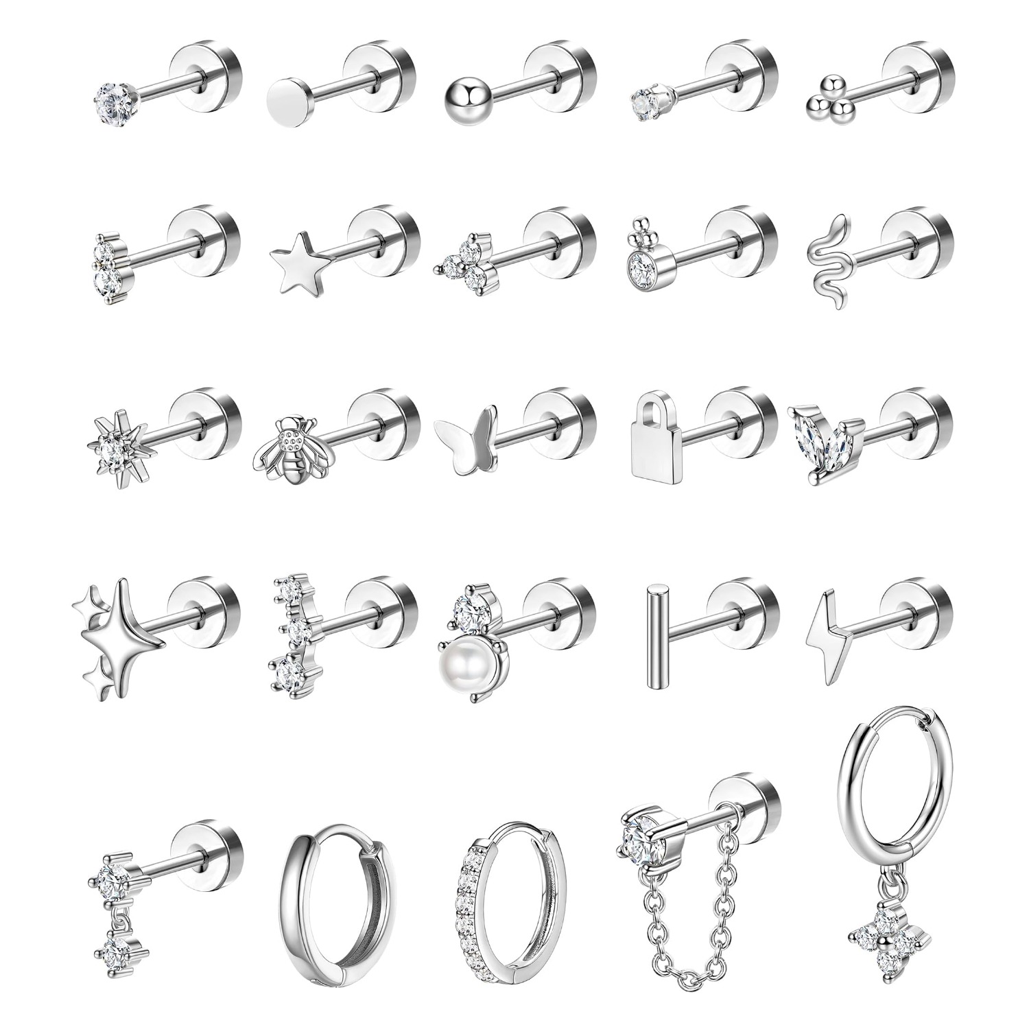 Bobisty 1pc Earrings for Sensi - Body Jewelry Surgical Steel review and price