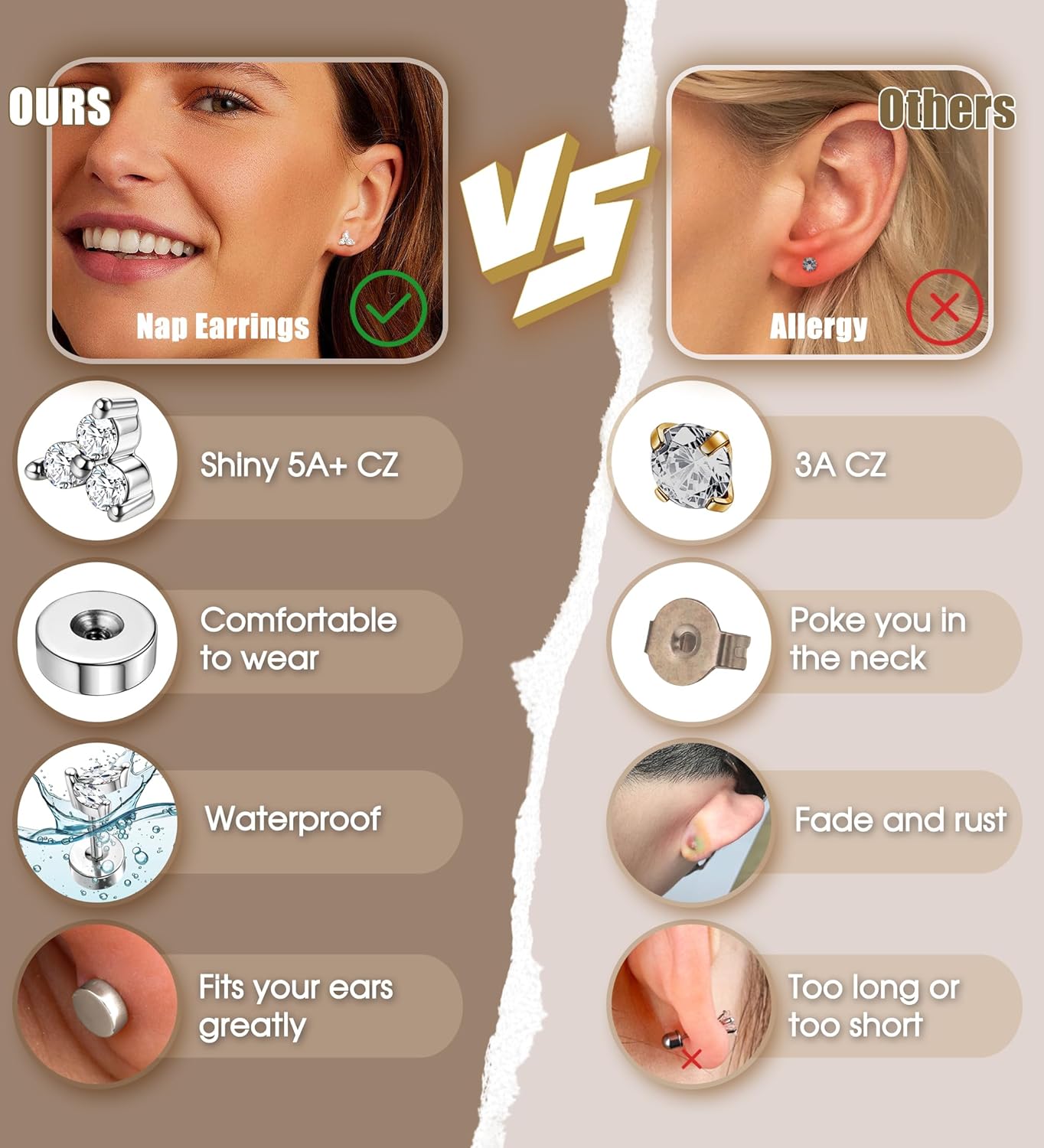 Bobisty 1pc Earrings for Sensi - Body Jewelry Surgical Steel review and price