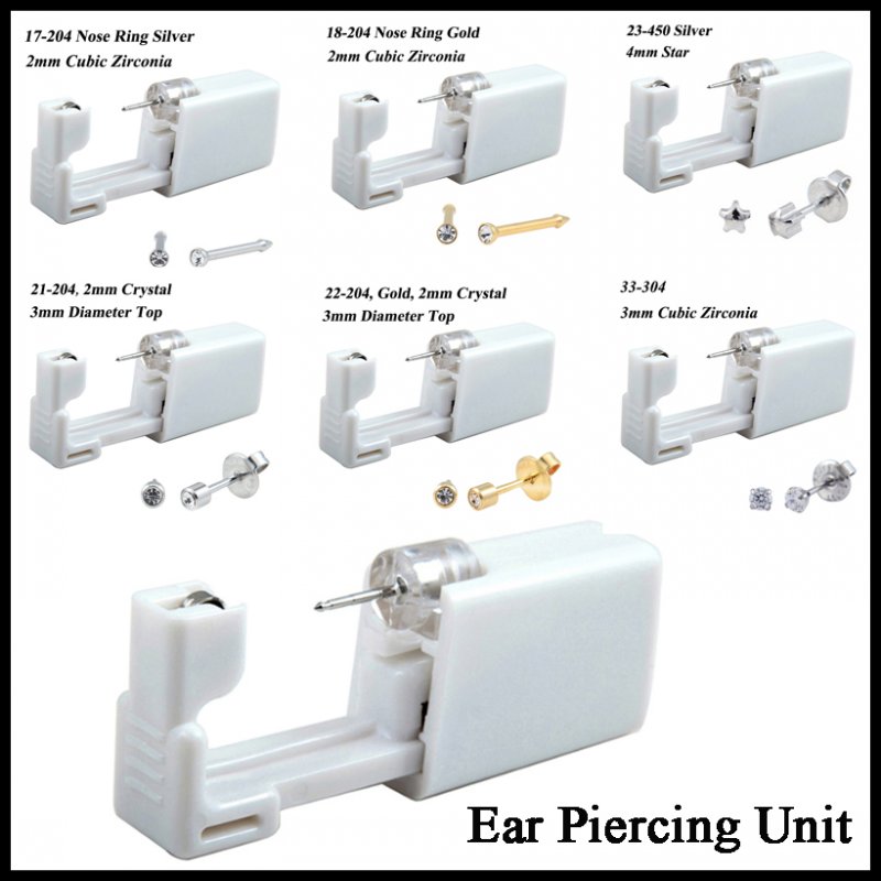 24pcs/Box No Pain Ear Piercing - Body Jewelry Display Case review and price