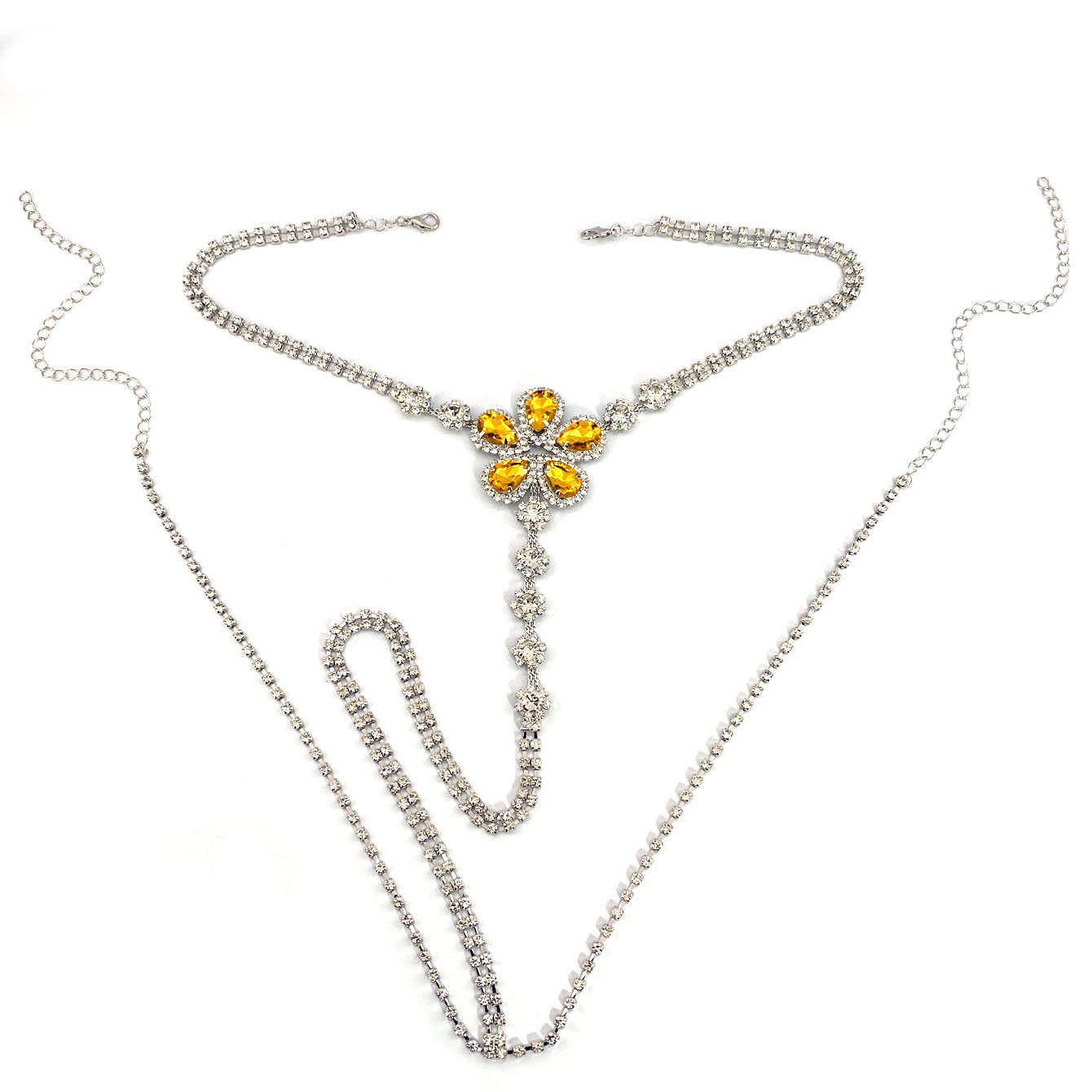 1pc Flower Shaped Sexy Rhinest - Body Jewelry Helix review and price