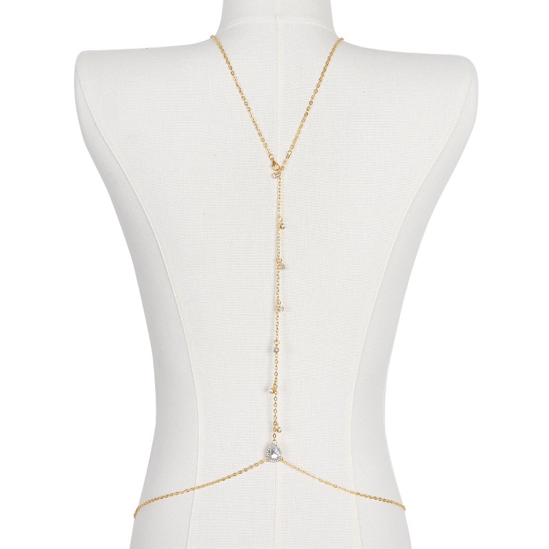 Bride Backless Rhinestone Wate - Body Jewelry Bra review and price