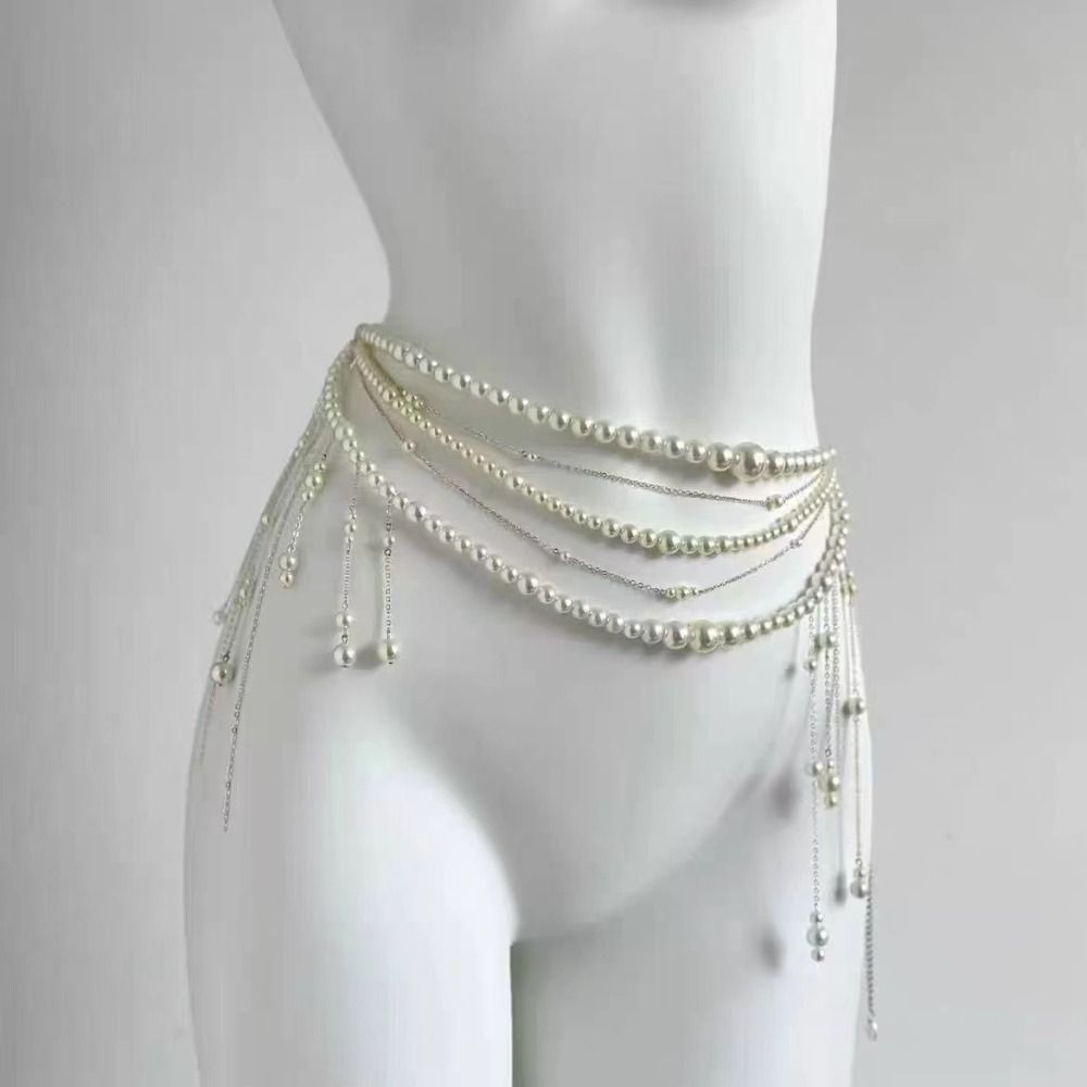 Fashion Elegant Pearl Waist Ch - Body Jewelry Helix review and price