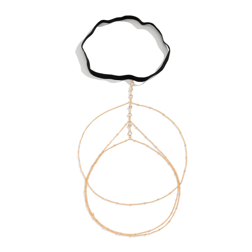 Boho Elastic Band Crystal Leg  - Body Jewelry Helix review and price