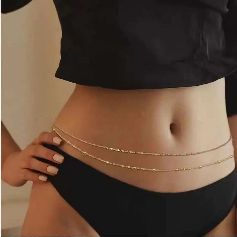 HipHop Double Layers Belly Cha - Body Jewelry Helix review and price