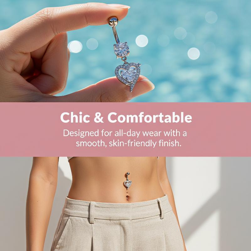 1Pcs Exquisite Dangle Belly Bu - Body Jewelry Surgical Steel review and price