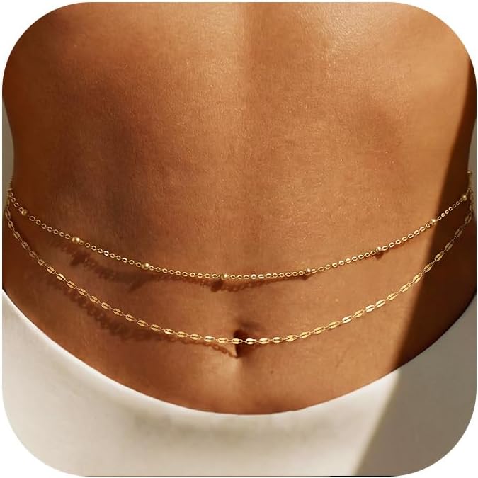 14K Gold Plated Waist Chain Wo - Body Jewelry Helix review and price